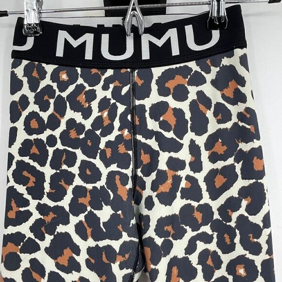 Show Me Your Mumu Brown Black Leopard Print Crop Ankle Leggings Size XS - Picture 2 of 7